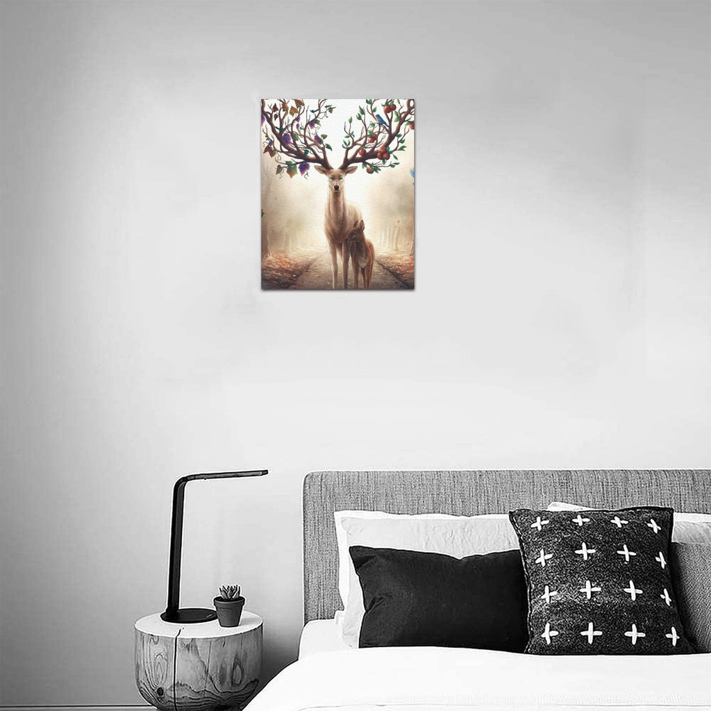 Surreal Forest Deer 8" x10"