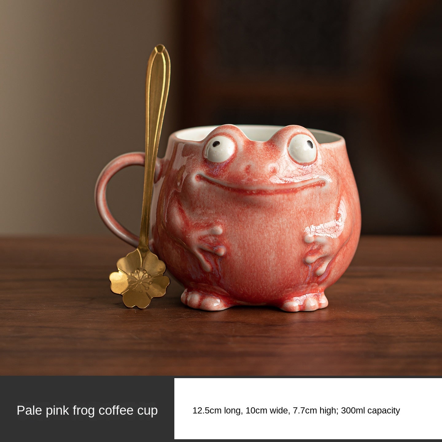 Creative Frog Personality Coffee Cup with Spoon Ceramic Mug High-Quality Design