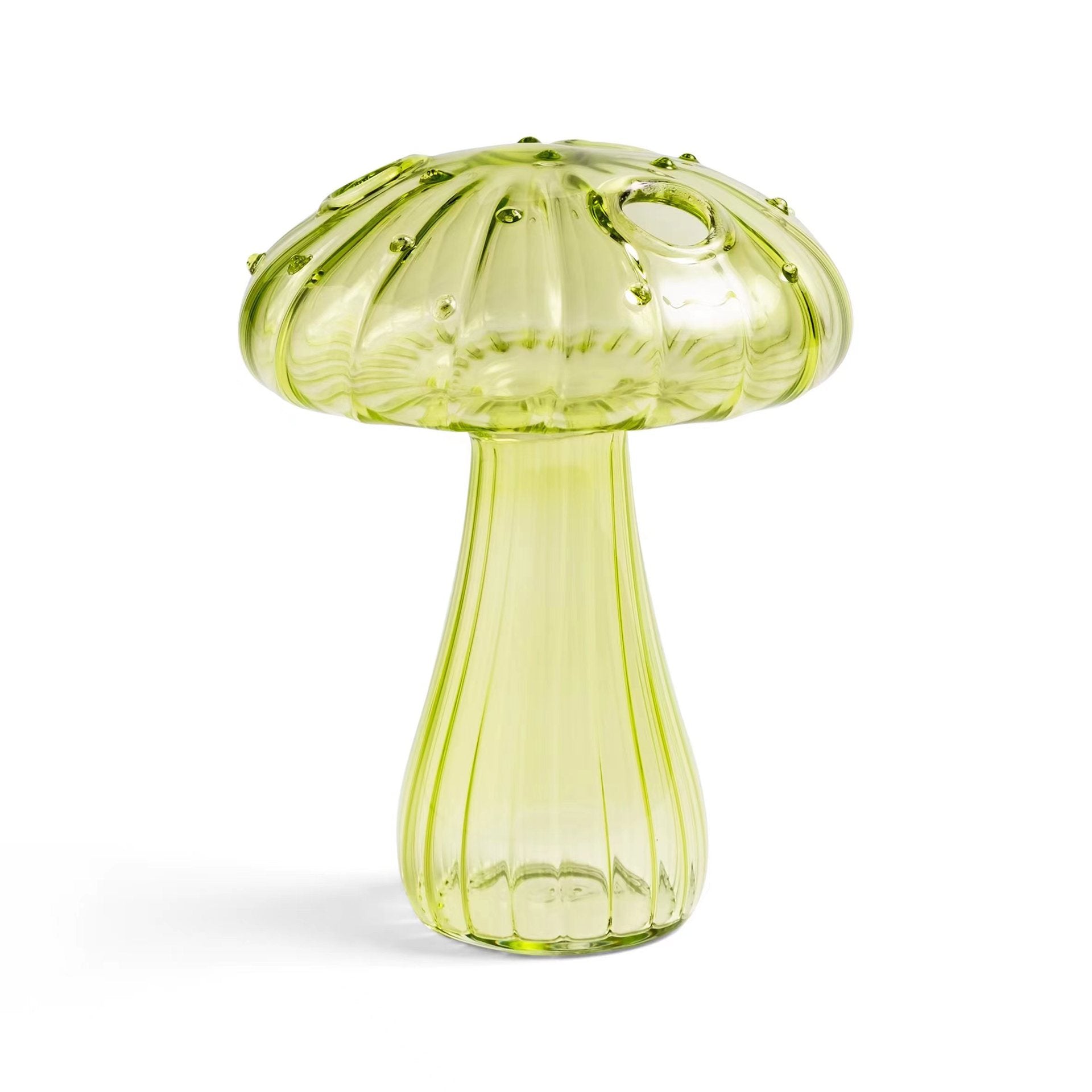 Glass Mushroom Vase Aromatherapy Vase Hydroponic Flower Arrangement Decoration Home Decoration Glass Creative Vase - Velora Home Deco