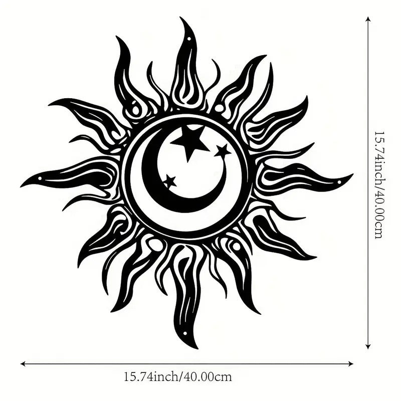 Metal Wall Art Iron Silhouette Wall Decor for Living Room and Bedroom Creative Home Mural Decorations - Velora Home Deco