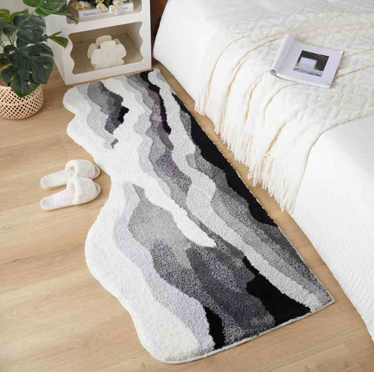 Bedside blanket foot pad floor mat