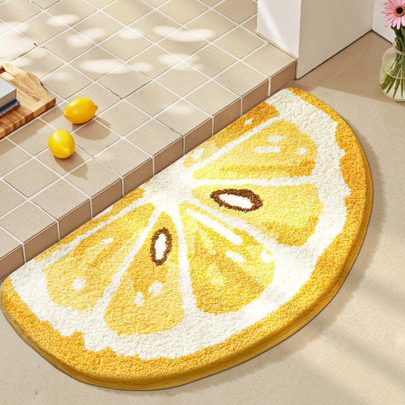 Bathroom floor mat anti slip mat fruit absorbent carpet decorative mat
