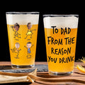 Round glass cup 16oz beer wheat cup body customized straight cup
