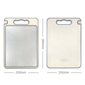 Stainless steel cutting board, mold proof and antibacterial plastic double-sided cutting board