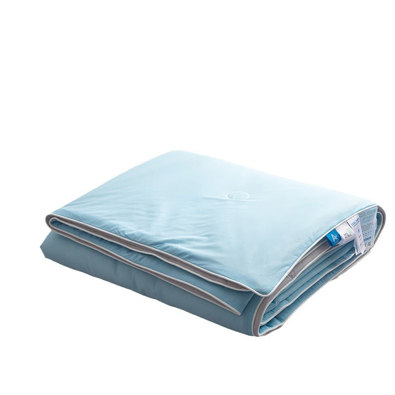 Air Condition Comforter for SummerPure Color, Ice Silk Cooling Blanket, Lightweight and Smooth, Twin, King Size Cold Quilt