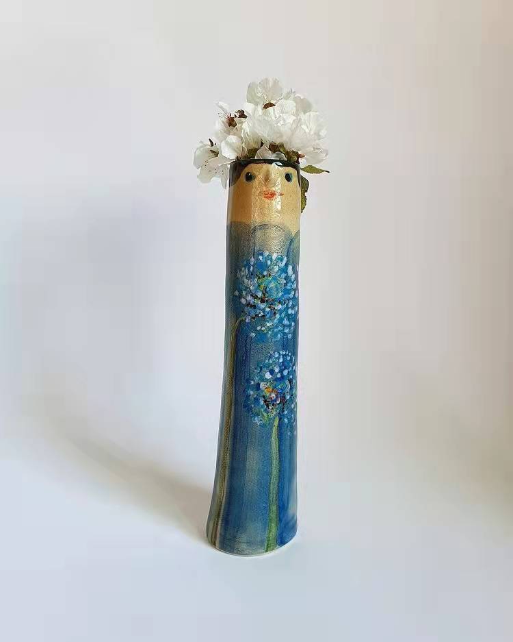 Beautiful Resin Crafts Bohemian Family Vase Living Room Dining Room Decoration - Velora Home Deco