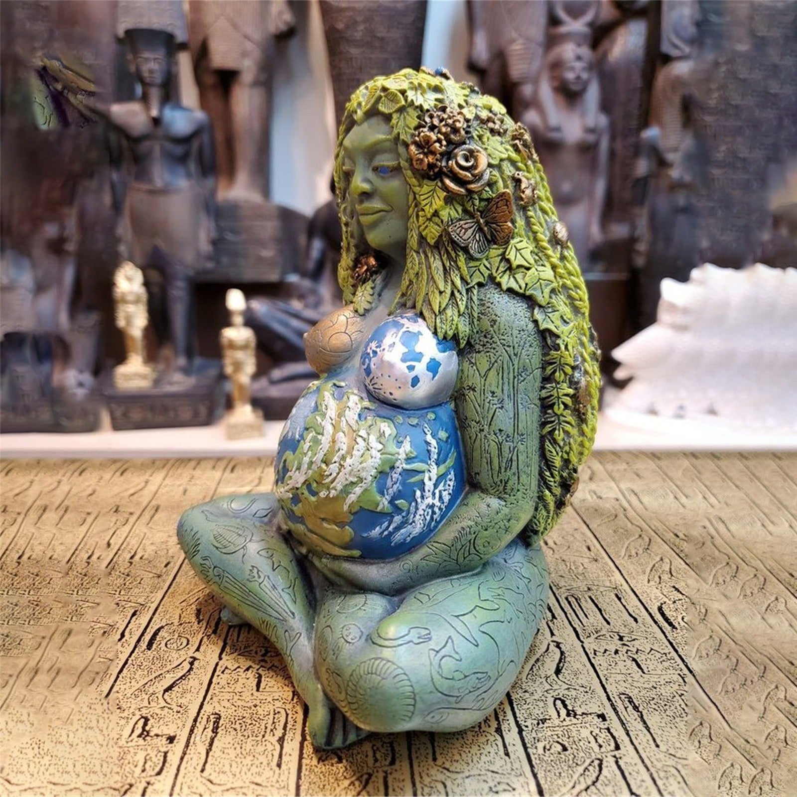 Outdoor Earth Mother Gaia Statue Resin Earth Mother Ornament