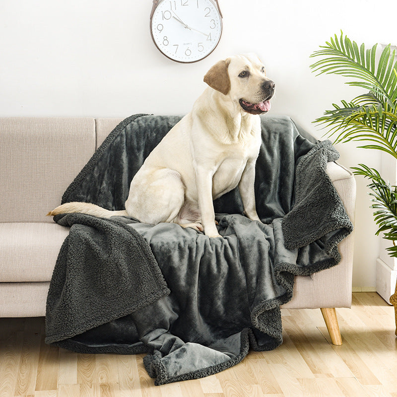 Pet waterproof blanket flannel comfortable cotton fleece Sherpa thick pet blanket