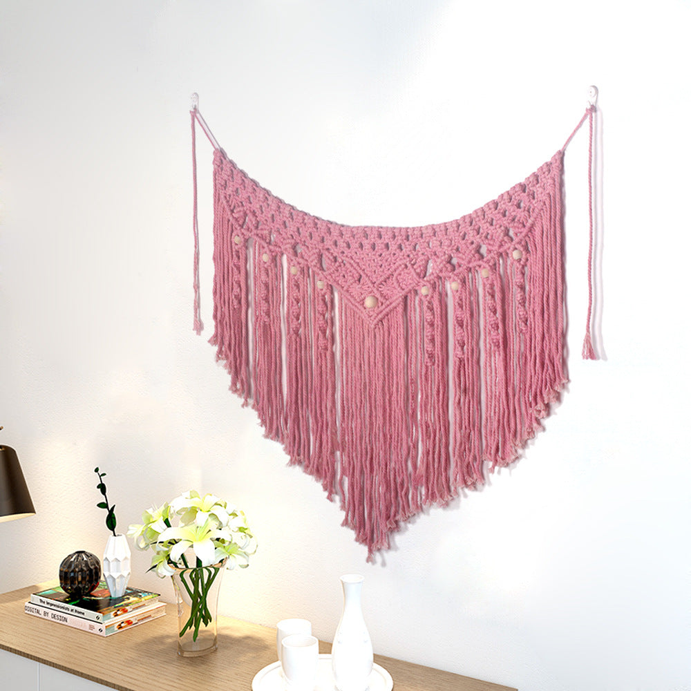 Pink Bohemian Woven Tapestry Home Decoration Wall Hanging Sofa Background Wall Decoration Wedding Decoration