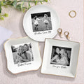 Personalized Photo Jewelry Tray Ceramic Jewelry Dish for Best Friend Jewelry Tray Wedding Gift