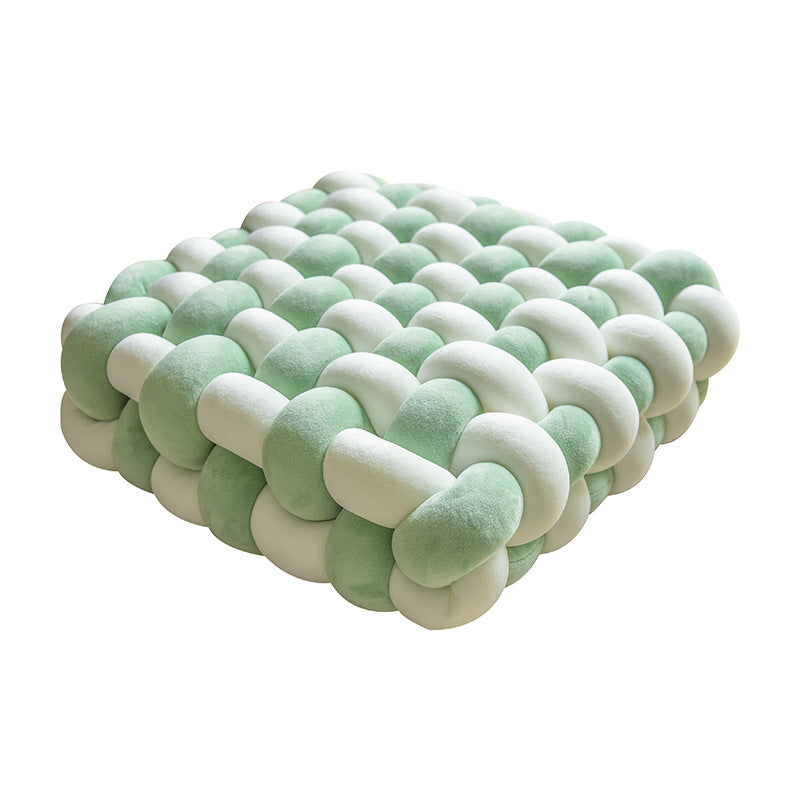 Seat cushion square woven pillow household plush cushion sofa bay window decorative pad