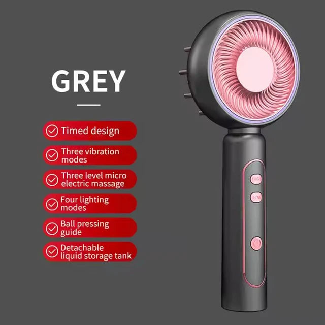 Head Massagers Scalp with 4 Mode Guiding Comb For Hair Massage Red Light Therapy Smooth Hair Care Deep Moisturizing of the Scalp