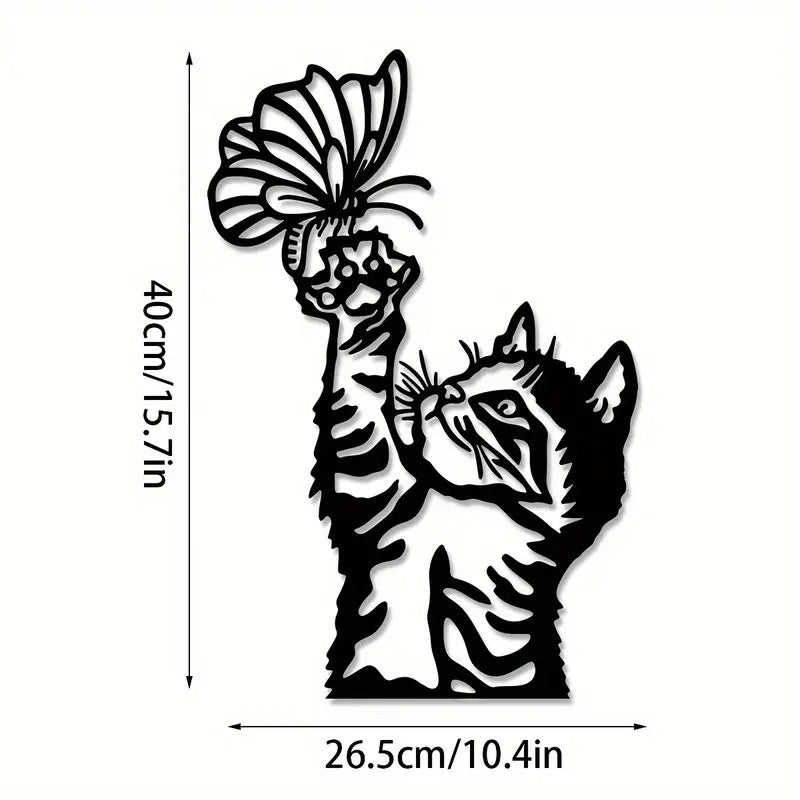 Metal Wall Art Iron Silhouette Wall Decor for Living Room and Bedroom Creative Home Mural Decorations - Velora Home Deco