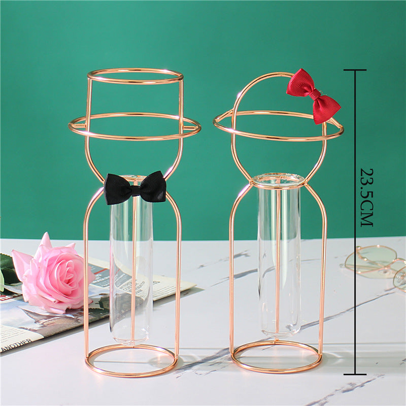 Creative Decoration Glass Vase Flower Arranging Handicraft