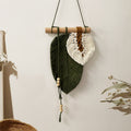 Bohemian Leaf Weaving Wall Hanging Handmade Wall Decoration for Living Room Bohemian Tapestry for Bedroom