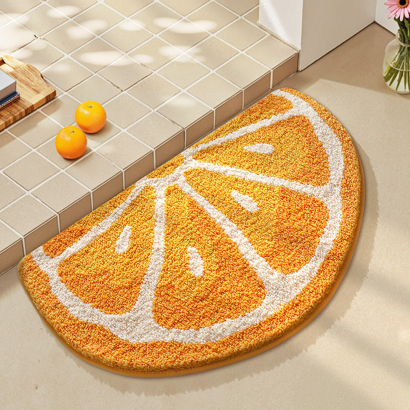 Bathroom floor mat anti slip mat fruit absorbent carpet decorative mat