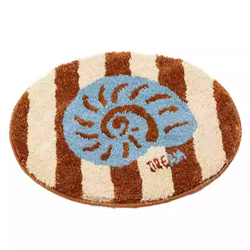 Plush toilet bathroom door anti slip imitation cashmere carpet bathroom floor mat