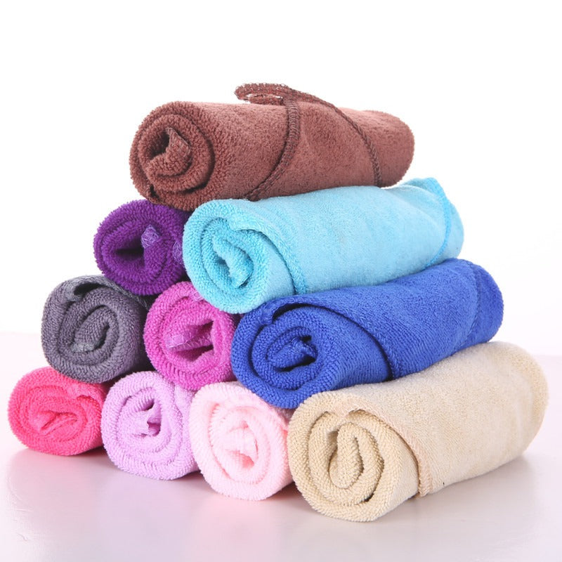 Fiber small towel small square towel housekeeping cleaning rag absorbent housework cleaning - Velora Home Deco