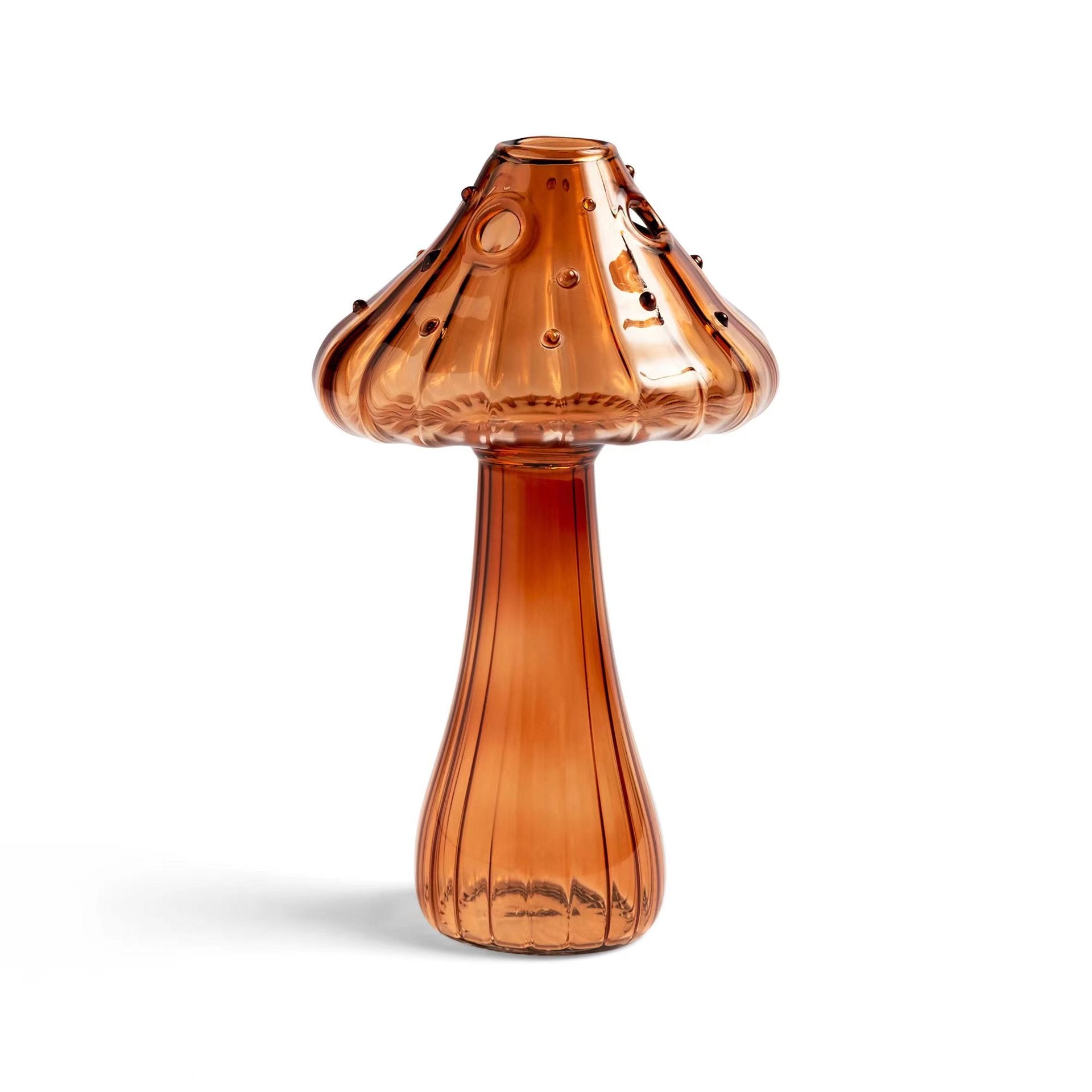 Glass Mushroom Vase Aromatherapy Vase Hydroponic Flower Arrangement Decoration Home Decoration Glass Creative Vase - Velora Home Deco