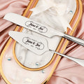 Personalized Custom Stainless Steel Cake Knife Spatula Fork
