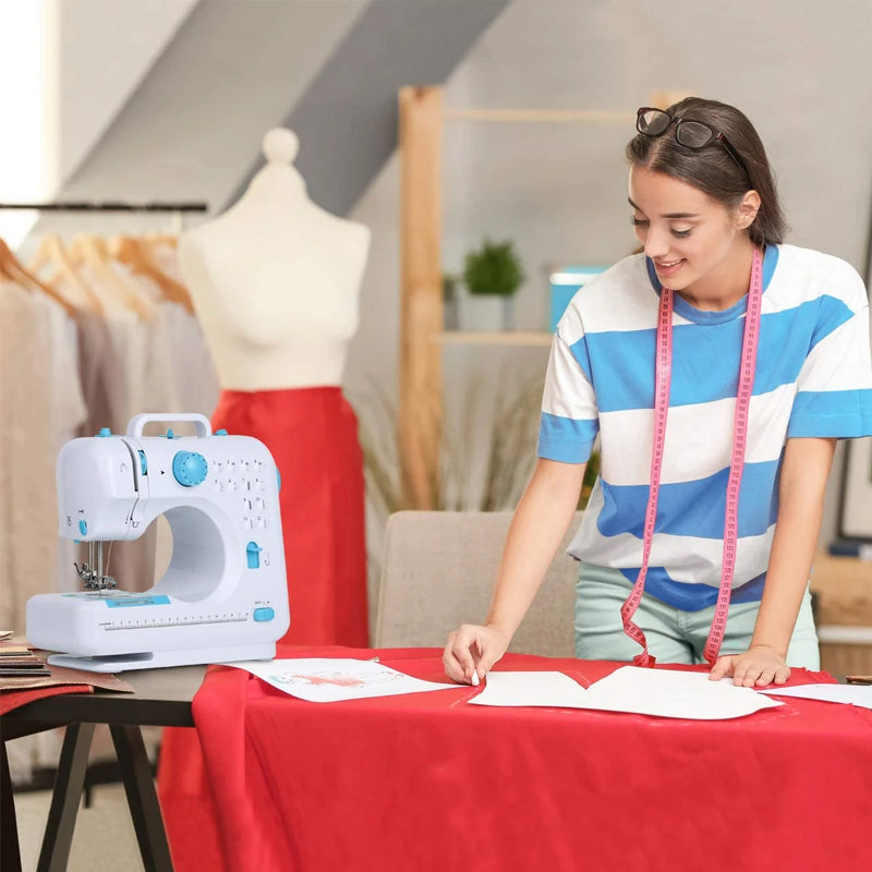 2025 Portable Electric Sewing Machine for Home Use, Adjustable Speed & Backstitch, Ideal for Beginners and Quick Fixes