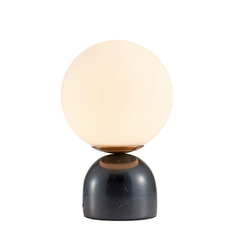 Creative Minimalist Table Lamp, Contemporary Bedside Study Desk Lamp with Marble Base