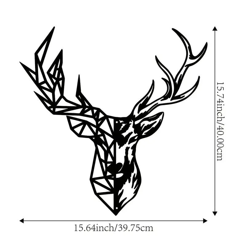 Metal Wall Art Iron Silhouette Wall Decor for Living Room and Bedroom Creative Home Mural Decorations - Velora Home Deco