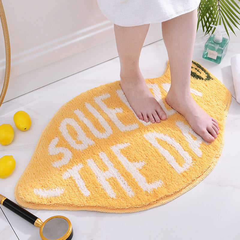 Bathroom floor mat anti slip mat fruit absorbent carpet decorative mat