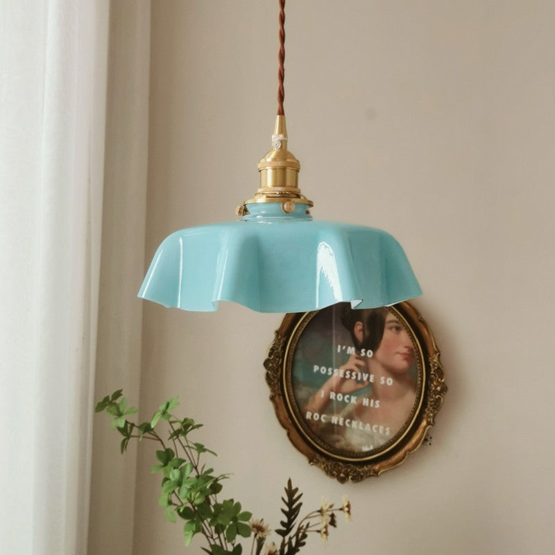 Creamy Style Luxury Octagonal Flower Lamp Modern Elegant  Lamp