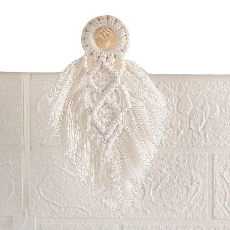 Hot selling Bohemian hanging accessories, cotton rope woven wall hanging, handmade tapestries, home wall decorations, small pendants