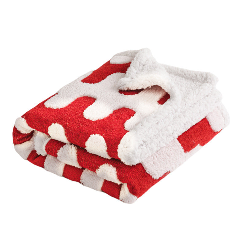 Pet waterproof blanket flannel comfortable cotton fleece Sherpa thick pet blanket