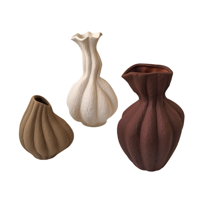 Art ceramic vase living room study TV cabinet flower arrangement decoration ornament