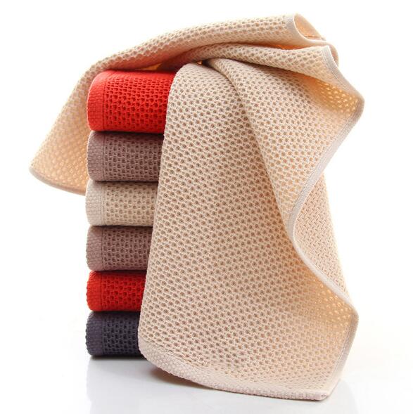 Cotton Hand Towels for Adults Plaid Hand Towel Face Care Magic Bathroom Sport Waffle Towel - Velora Home Deco