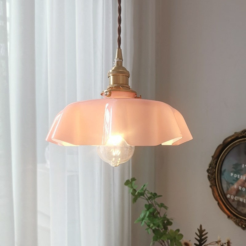 Creamy Style Luxury Octagonal Flower Lamp Modern Elegant  Lamp