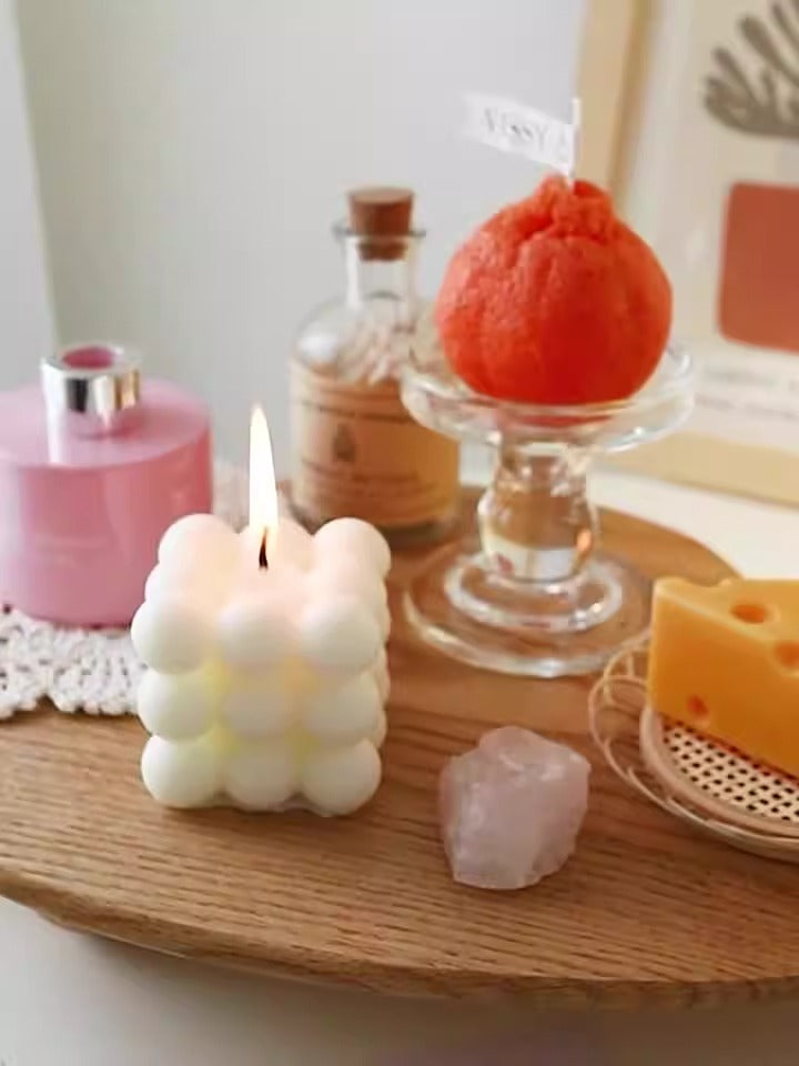 INS Nordic Style Rubik's Cube Aromatherapy Candle Decoration Wedding Festival Room Decoration Decoration Atmosphere