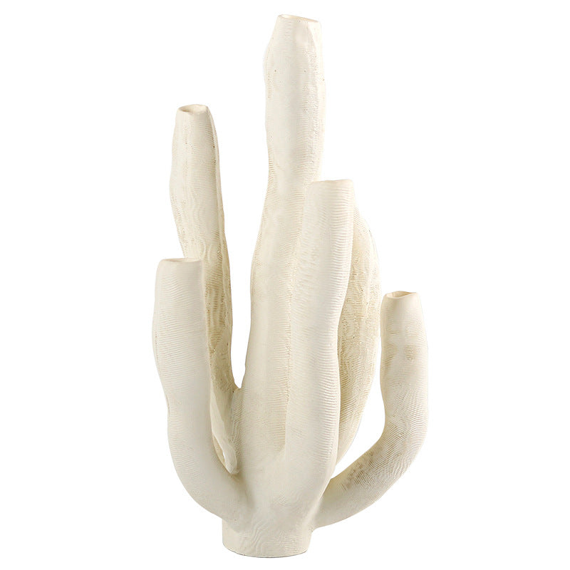 Modern Art Texture Coral Abstract Ornament Simple Model Room Hotel Living Room Dining Table Tea Table Cactus Decoration