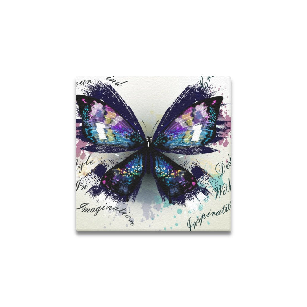 Vivid Painted Butterfly 8x8 inch