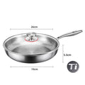 Uncoated titanium steel hammer patterned titanium frying pan with titanium content, non stick pan