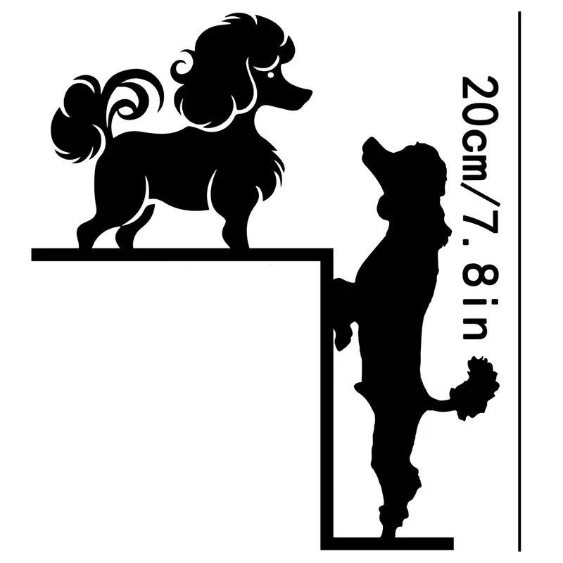 Metal Wall Art Iron Silhouette Wall Decor for Living Room and Bedroom Creative Home Mural Decorations - Velora Home Deco