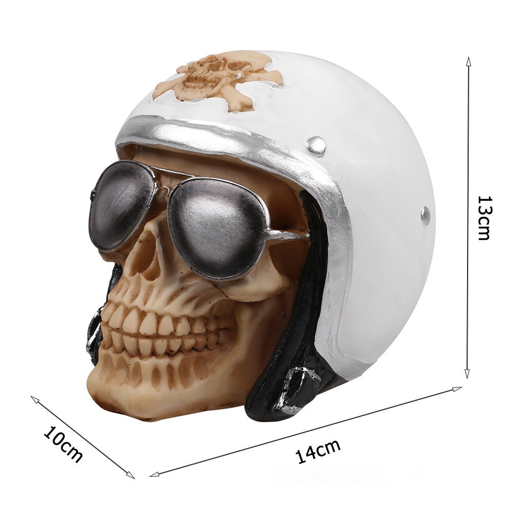 Skeleton Skull Head Art Decor for Air Force Pilot Skull Head - Velora Home Deco