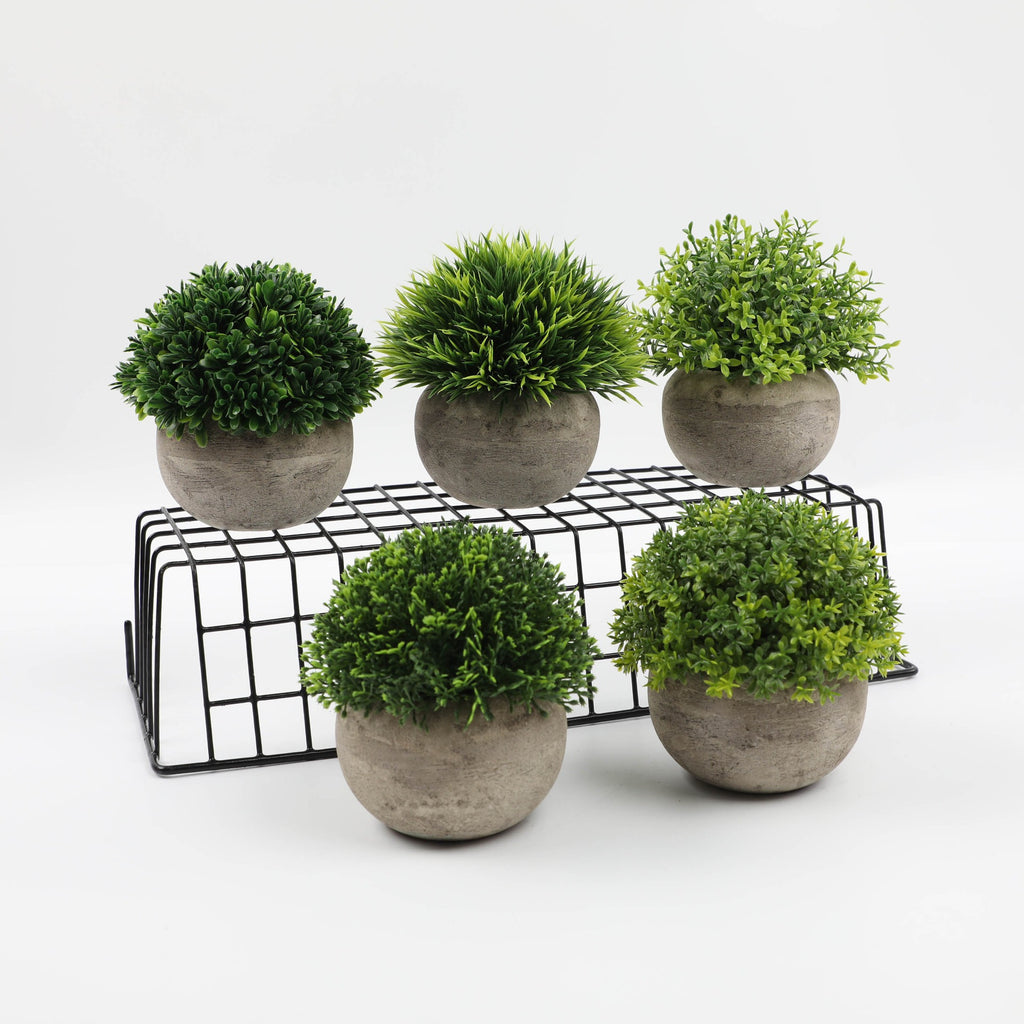Combination Semi Round Pulp Bonsai Simulation Plant Bonsai Desktop Green Plant Decoration Bonsai