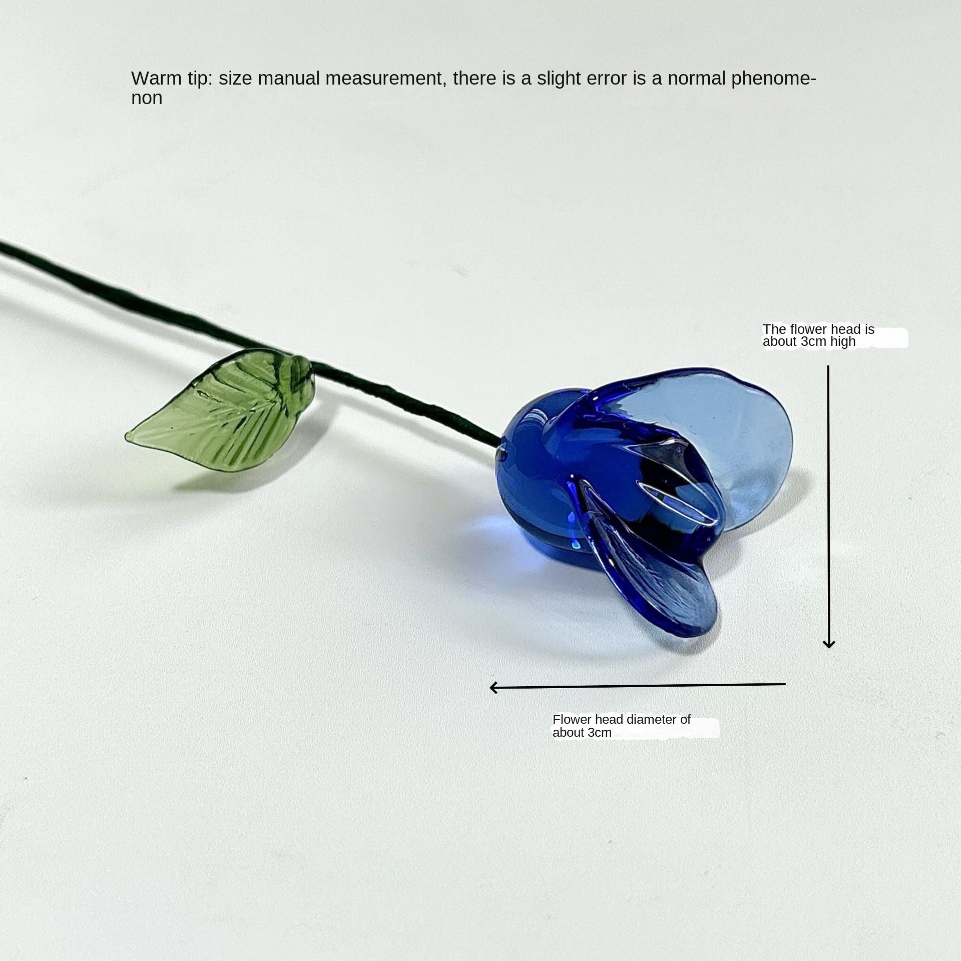 Glass Birth Flower Iron Wire Flower Iron Wire Flower Simulation Desktop Ornament Vase