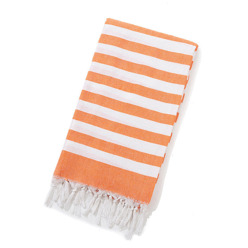Turkish Beach Towel Striped Fringe Quick-Dry Large Size Cotton Bath Towel Multiple Styles Wholesale