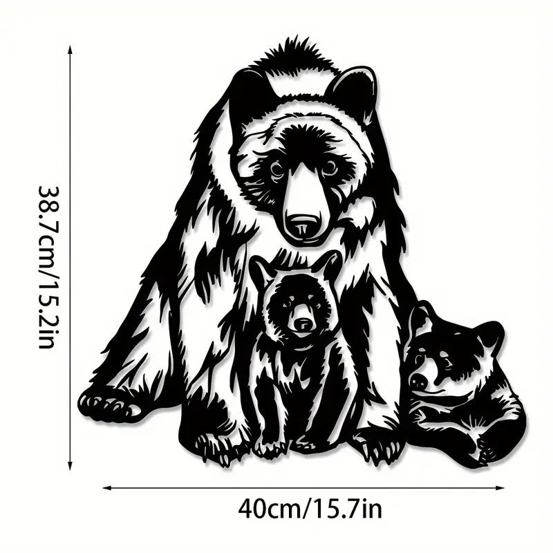 Metal Wall Art Iron Silhouette Wall Decor for Living Room and Bedroom Creative Home Mural Decorations - Velora Home Deco