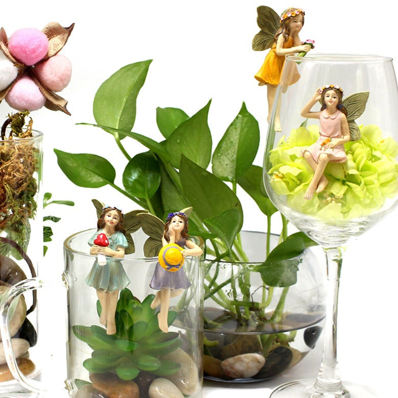 Flower Fairy Pendant Creative Resin Fairy Statue Decoration Courtyard