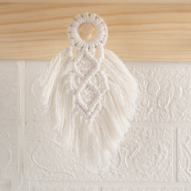Hot selling Bohemian hanging accessories, cotton rope woven wall hanging, handmade tapestries, home wall decorations, small pendants