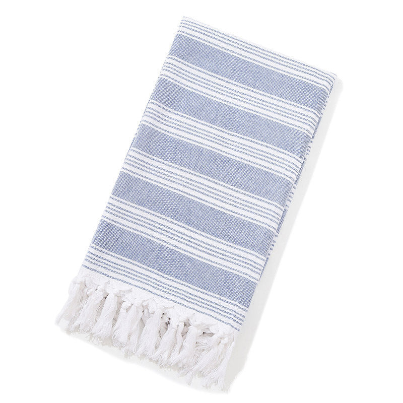 Turkish Beach Towel Striped Fringe Quick-Dry Large Size Cotton Bath Towel Multiple Styles Wholesale