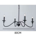 Minimalist Luxury Iron Chandelier with Candle-Style Lights