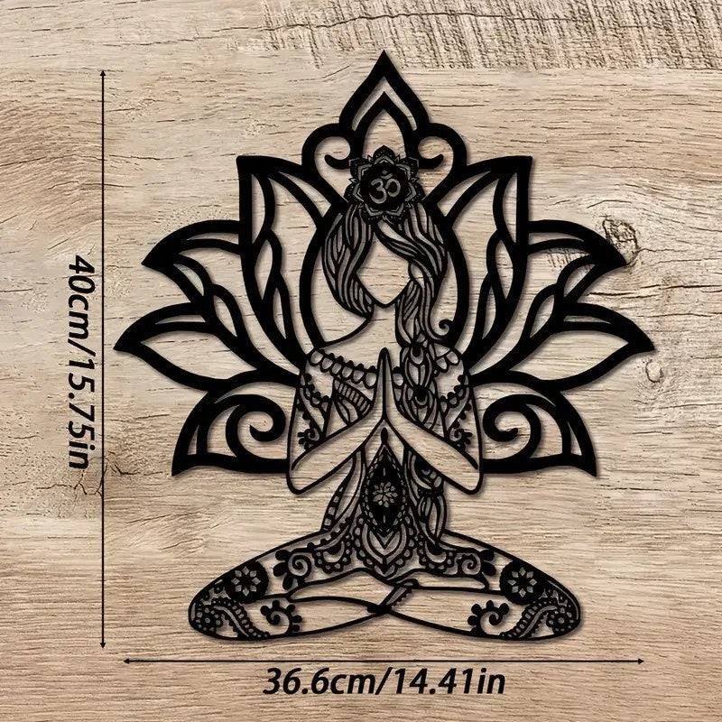 Metal Wall Art Iron Silhouette Wall Decor for Living Room and Bedroom Creative Home Mural Decorations - Velora Home Deco