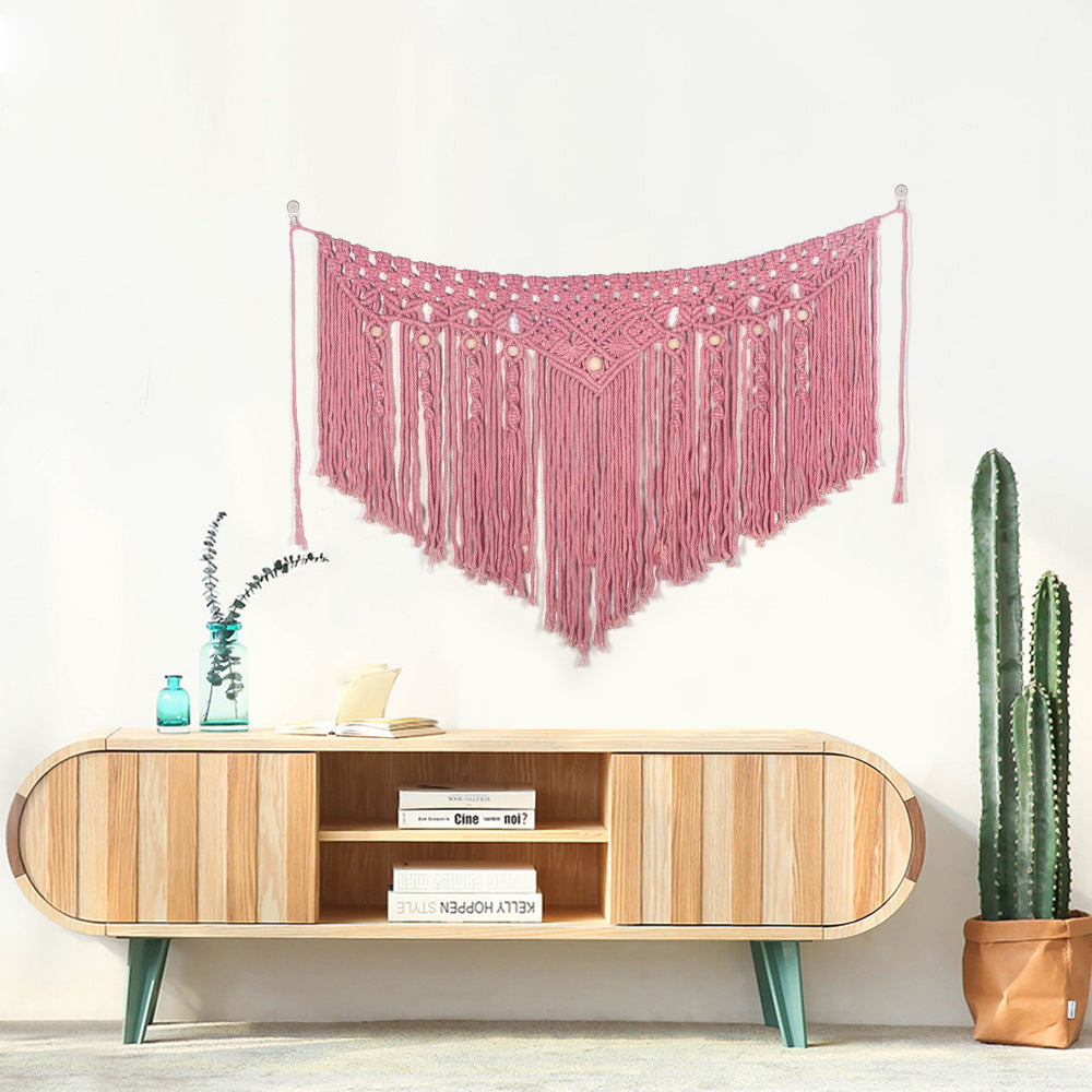 Pink Bohemian Woven Tapestry Home Decoration Wall Hanging Sofa Background Wall Decoration Wedding Decoration